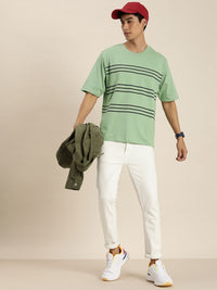 DILLINGER Men Striped Oversized T-shirt