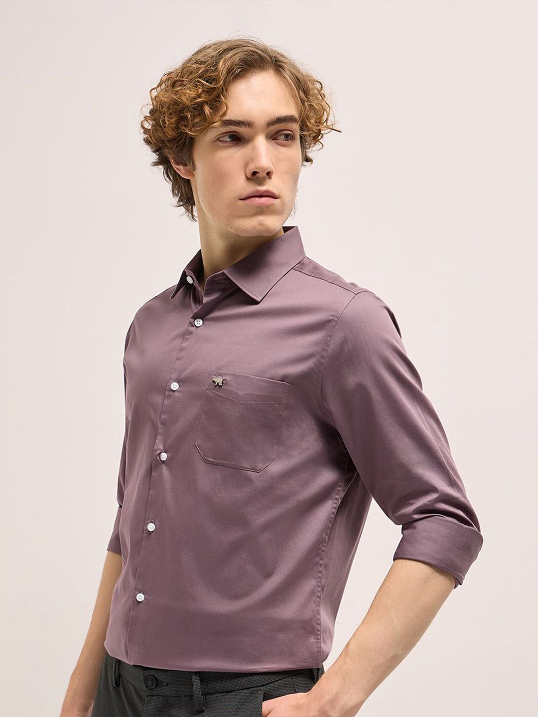 THE BEAR HOUSE Cotton Tailored Fit Formal Shirt