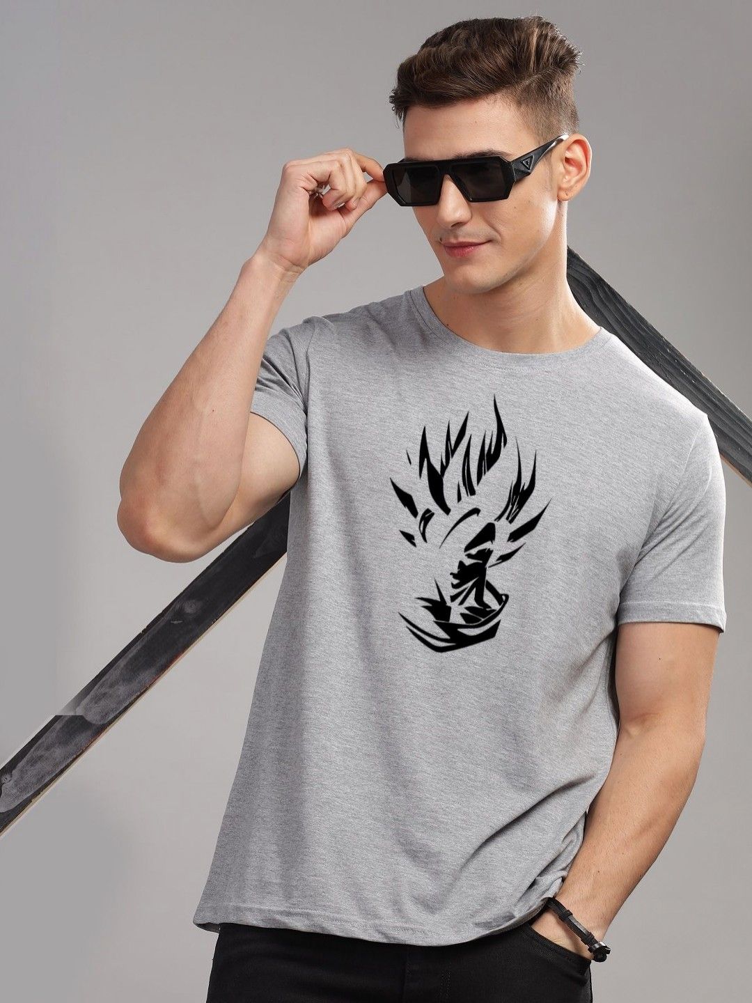 ADRO Men Typography Printed Raw Edge T-shirt