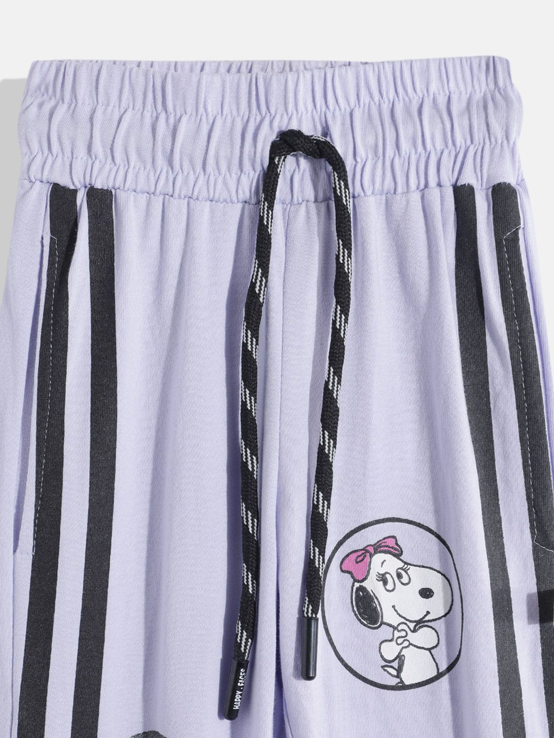 Happy Faces Girls Peanuts Print Pure Cotton Joggers
