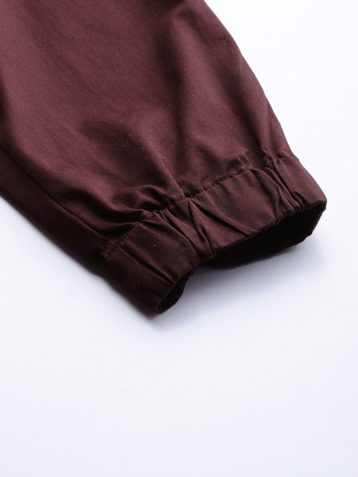 The Indian Garage Co Men Slim Fit Solid Cargos Joggers