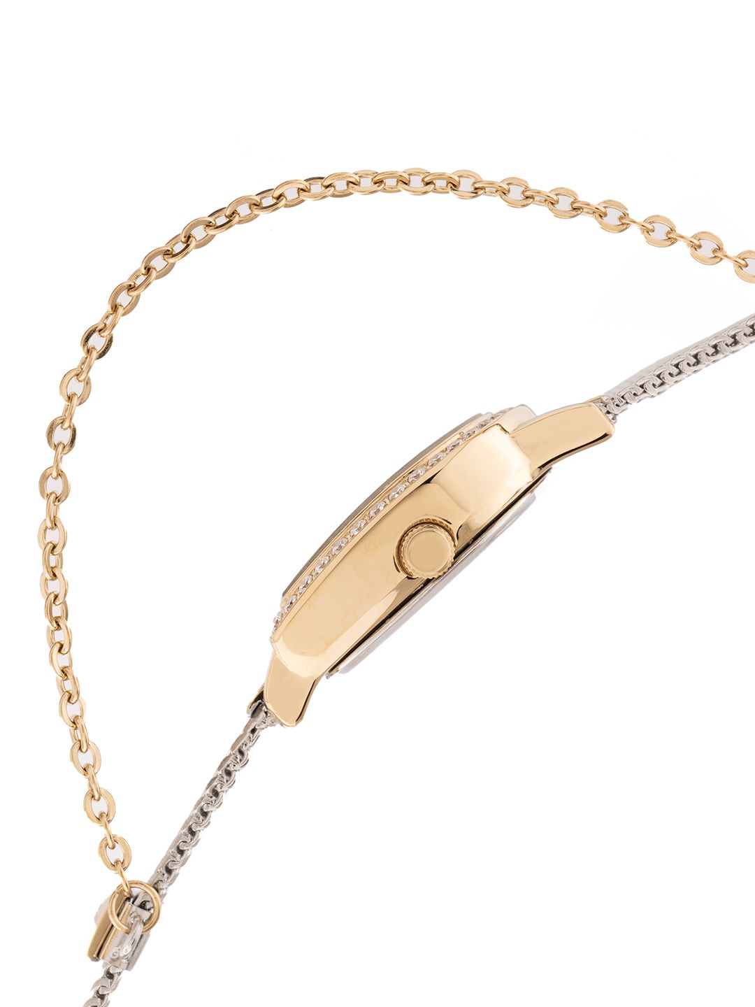 Sambungan Perancis Wanita Dail Dail & Tali Gelang Keluli Tahan Karat Tentera Analog