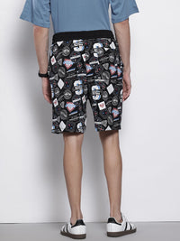 The Indian Garage Co Men Superman Printed Loose Fit Shorts