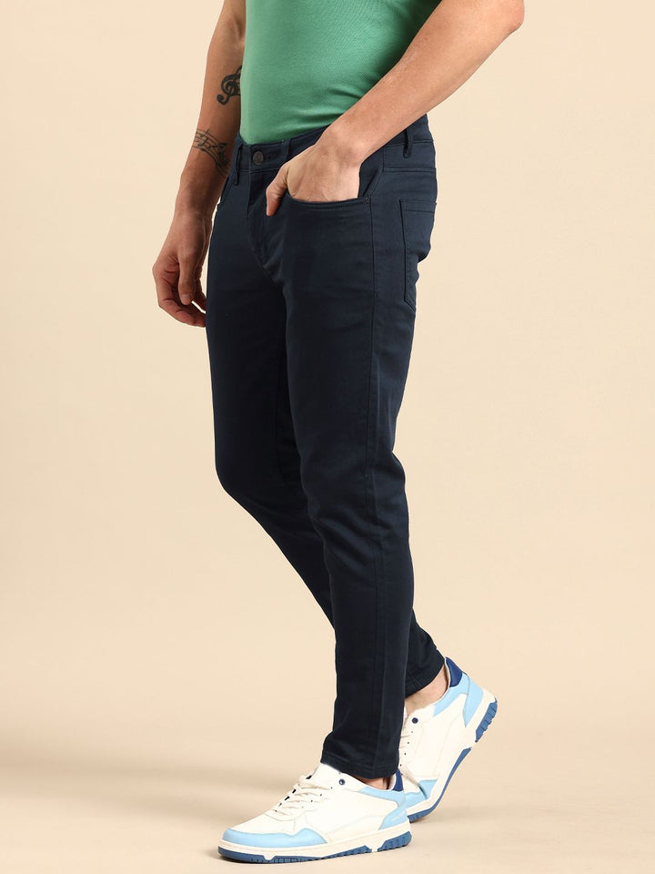 Being Human Men Skinny Fit Mid-Rise Stretchable Cropped Jeans