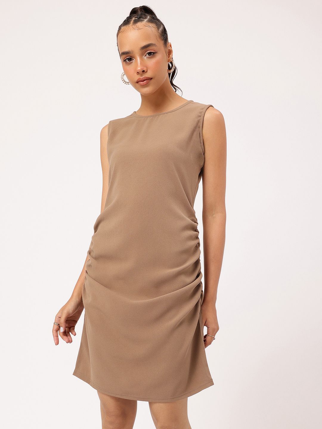 DressBerry Sheath & Shine Ruched Mini Dress