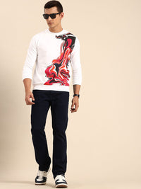 Being Human Men Printed Pure Cotton Sweatshirt