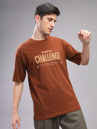 ADRO Men Typography Printed Pockets T-shirt
