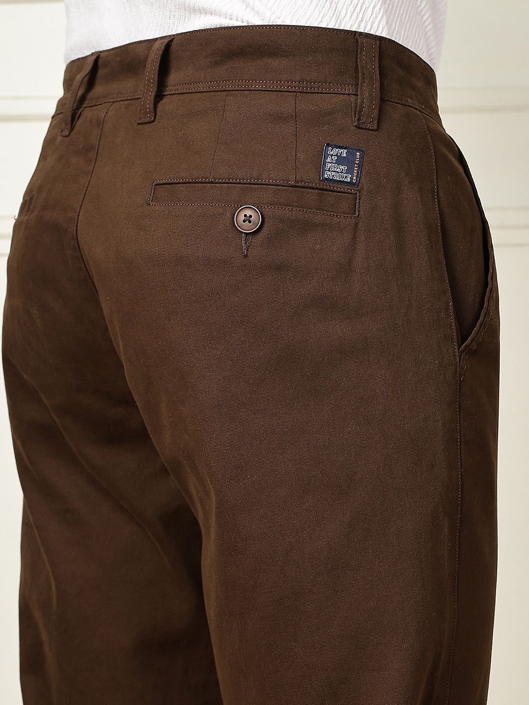 Thomas Scott Men Smart Straight Fit Mid-Rise Chinos seluar