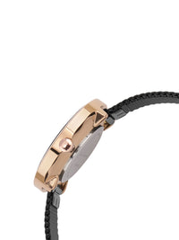 Sambungan Perancis Wanita Hitam Analog Watch FCN00036F