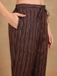 KALINI Floral Printed Straight Kurta with Trousers & Dupatta