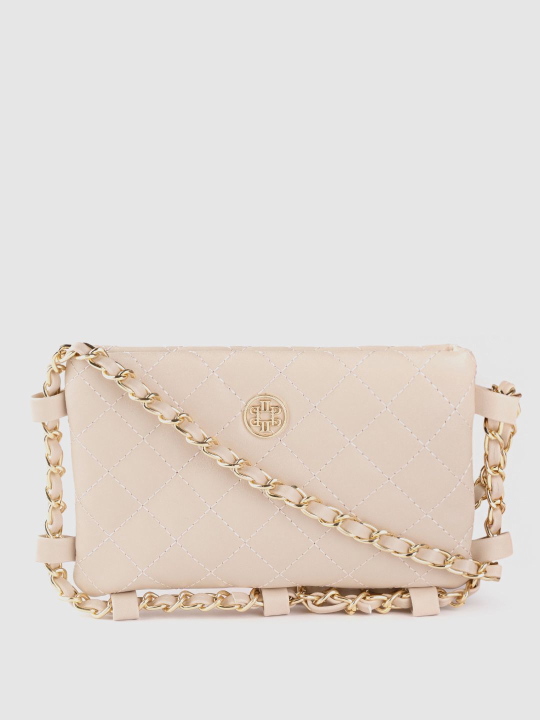 Lino Perros Gold-Toned Quilted Small Sling Bag
