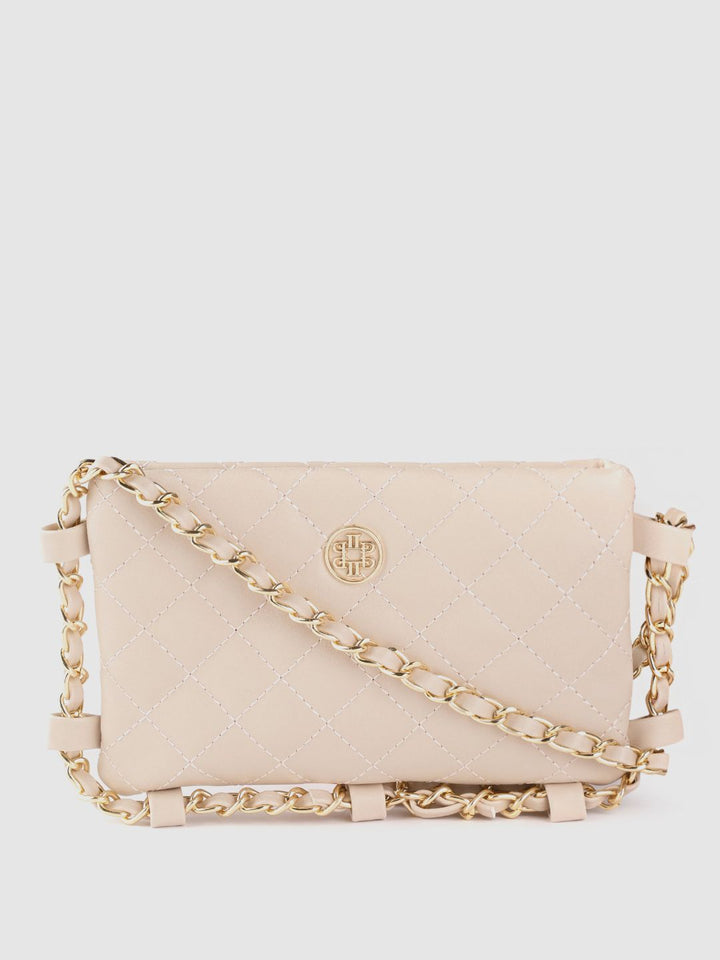 Lino Perros Gold-Toned Quilted Small Sling Bag