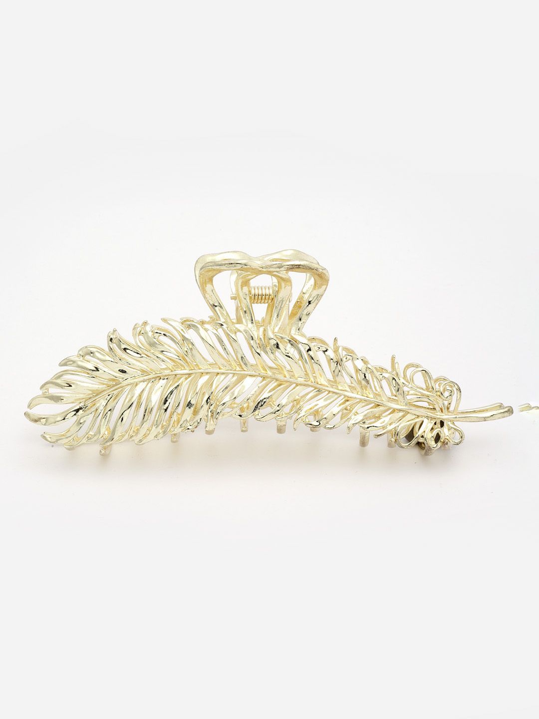PANASH 18KT Gold Plated Stainless Steel Tarnish-Free Waterproof Embellished Claw Clip