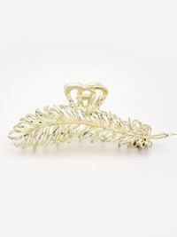PANASH 18KT Gold Plated Stainless Steel Tarnish-Free Waterproof Embellished Claw Clip