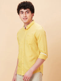 Being Human Button-Down Collar Slim Fit Cotton Casual Shirt