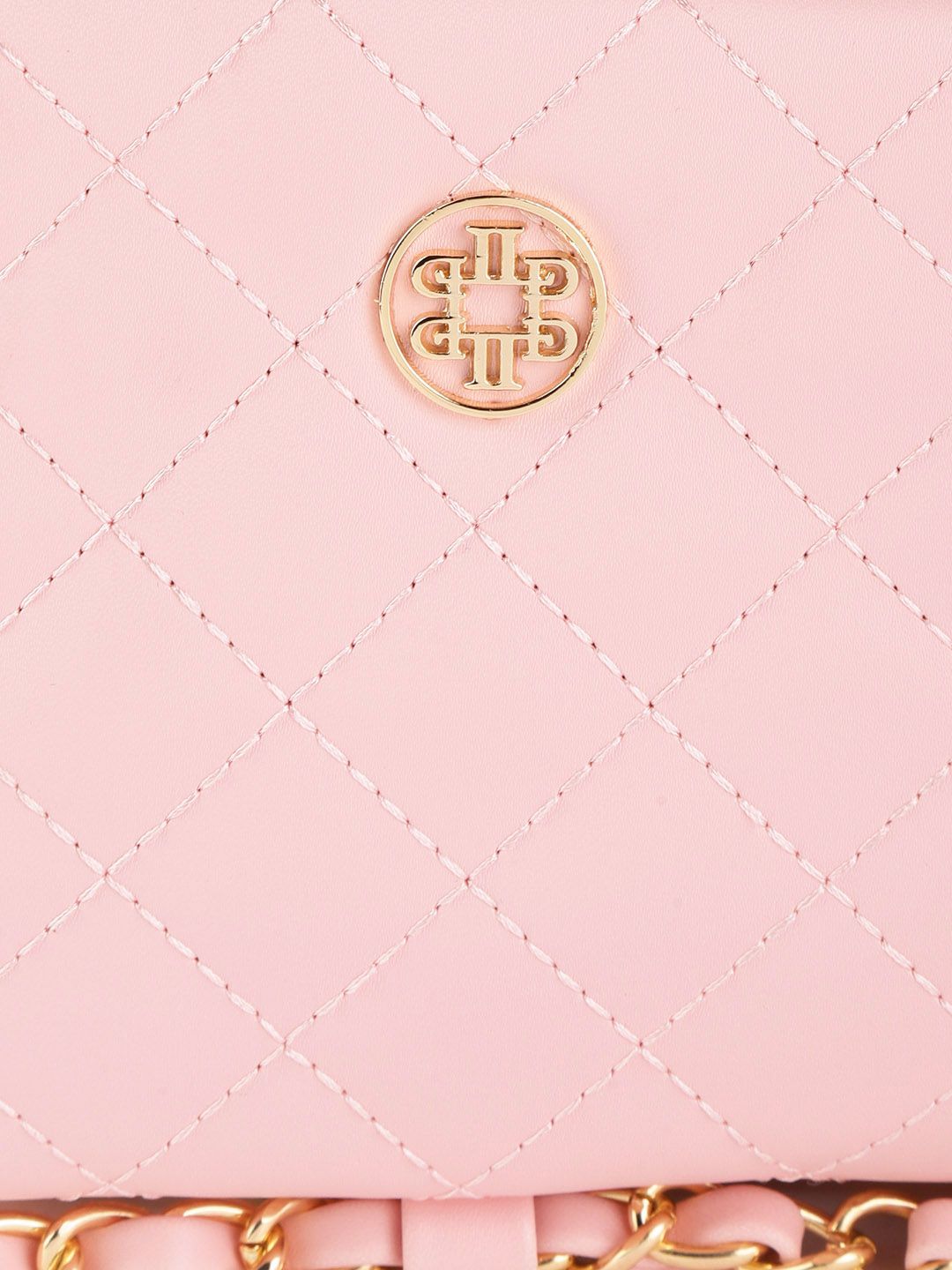 Lino Perros Pink Quilted Small Sling Bag