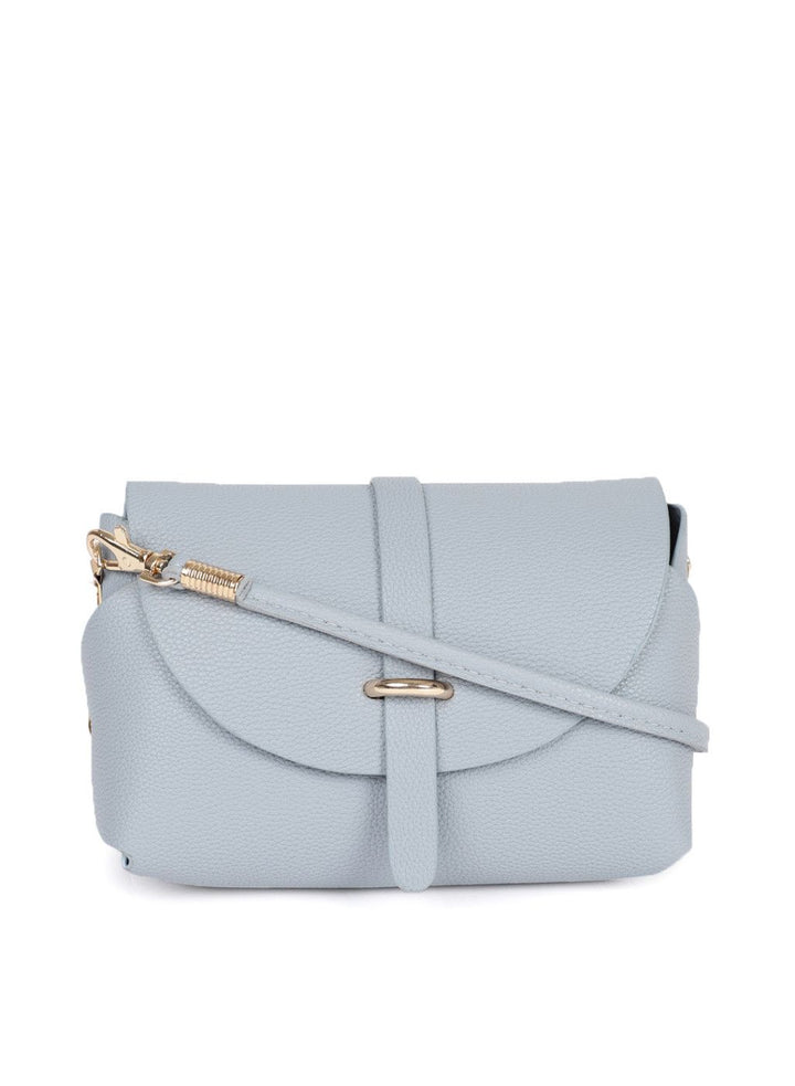 DressBerry Blue Textured Small Sling Bag