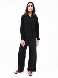 RAREISM Kella V-Neck Cuffed Sleeves Regular Top