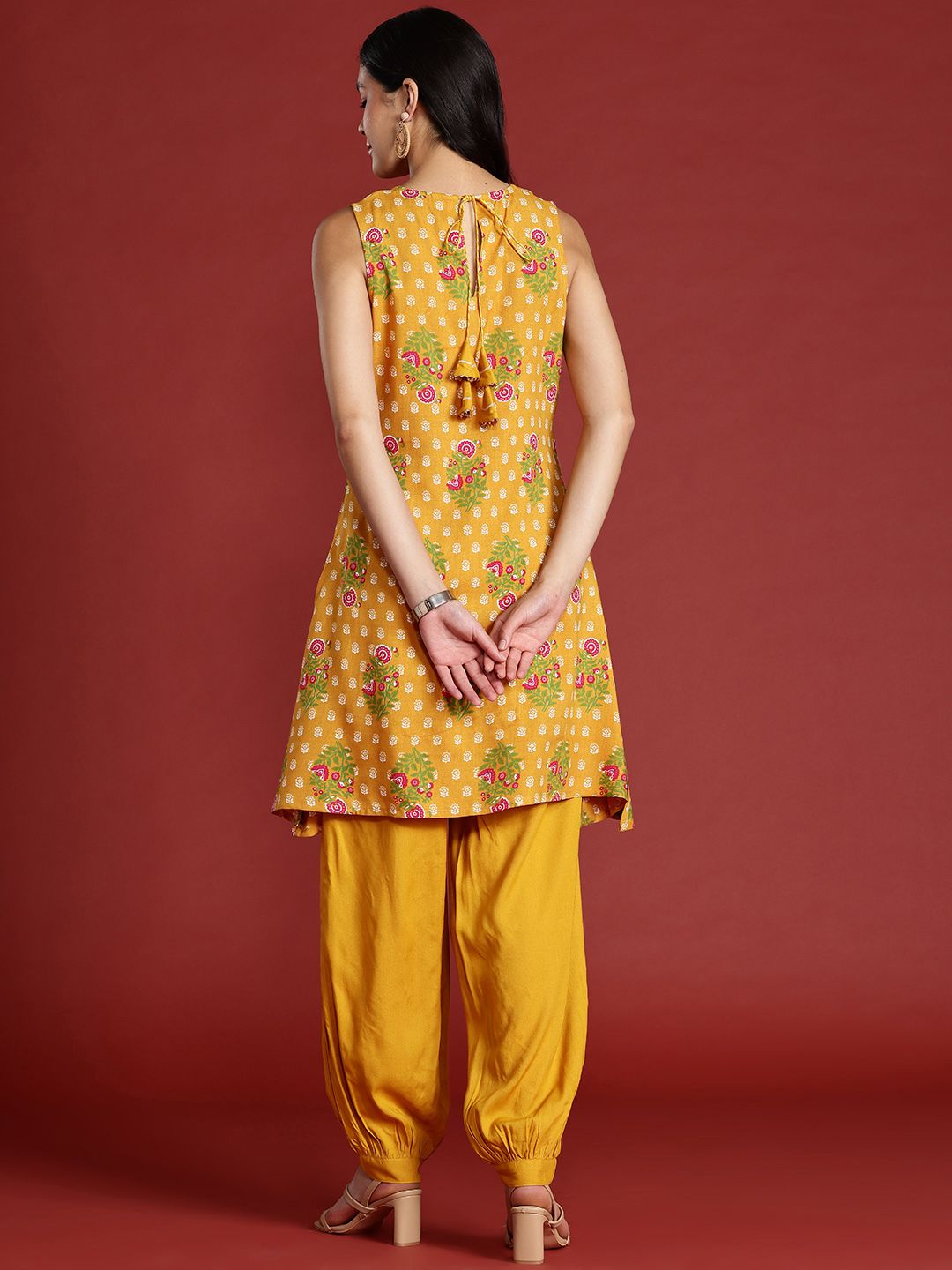 Anouk Floral Printed Kurta with Salwar