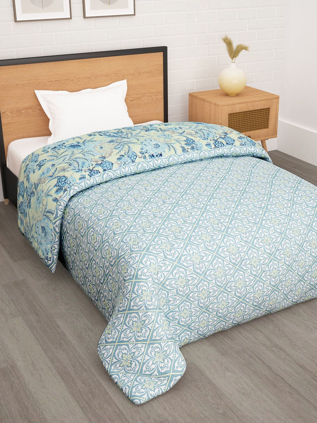 Story@home Printed Ac Room 180GSM Reversible Single Bed Comforter