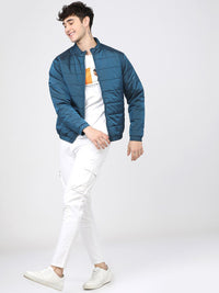 HIGHLANDER Men Green Solid Puffer Jacket
