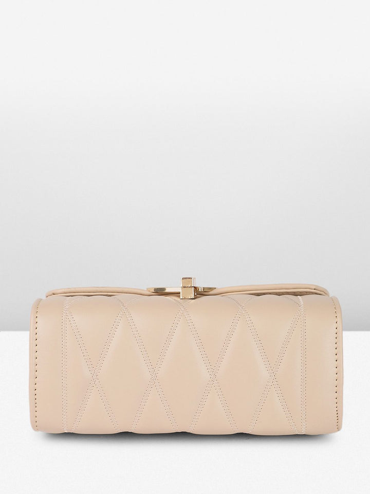 DressBerry Structured Quilted Shoulder Bag