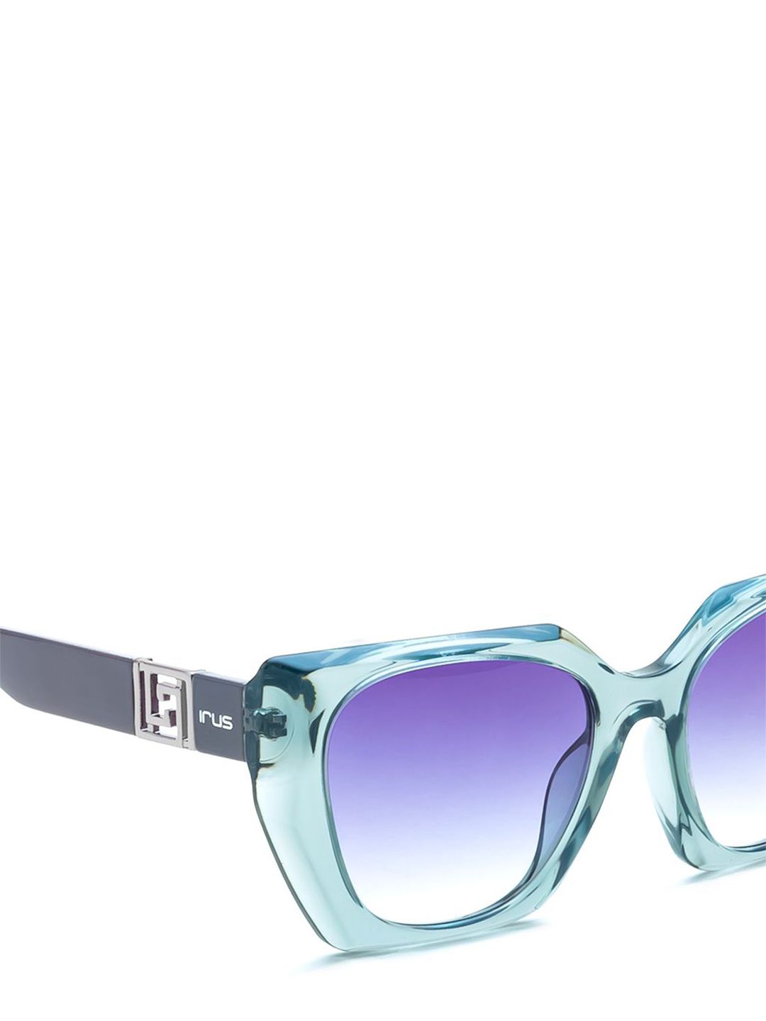 IRUS by IDEE Women Square Sunglasses with UV Protected Lens IRS1293C5SG
