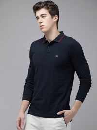 THE BEAR HOUSE Pure Cotton Polo Collar Applique Slim Fit T-shirt