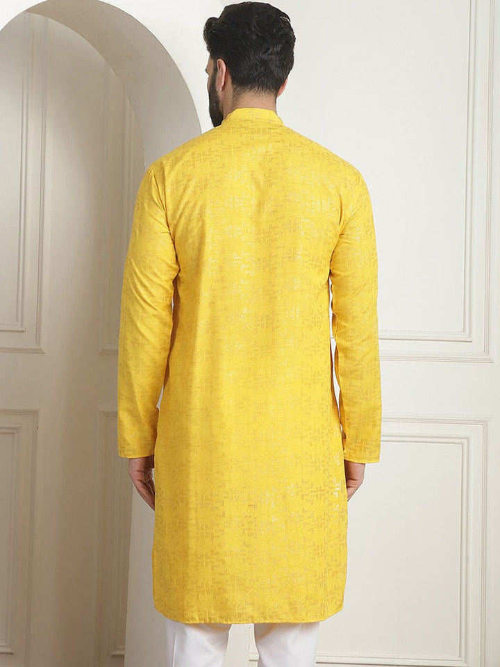 SOJANYA Printed Mandarin Collar Long Sleeves Straight Kurta