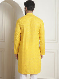 SOJANYA Printed Mandarin Collar Long Sleeves Straight Kurta