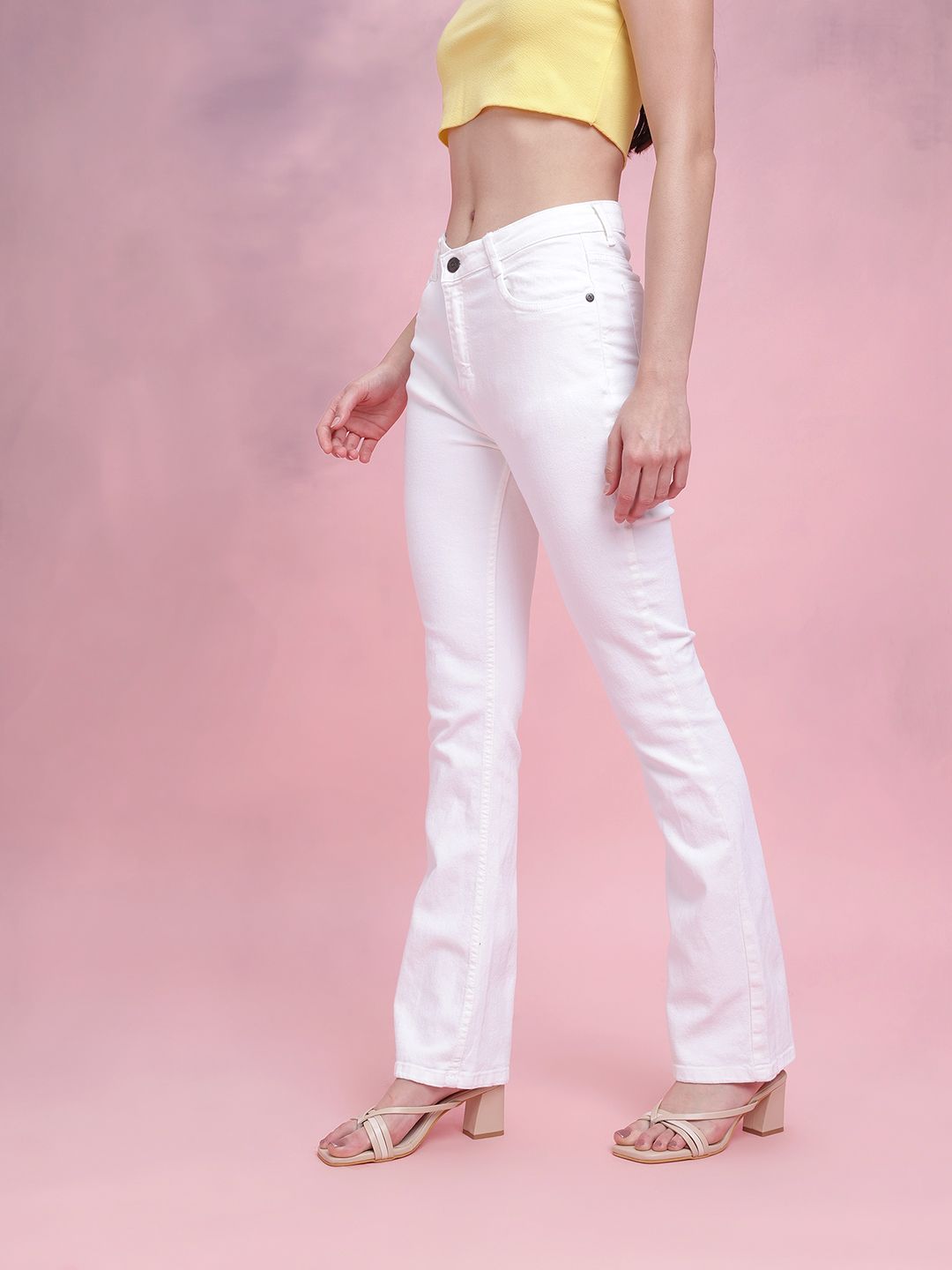 DressBerry Women Bootcut Mid-Rise Stretchable Jeans