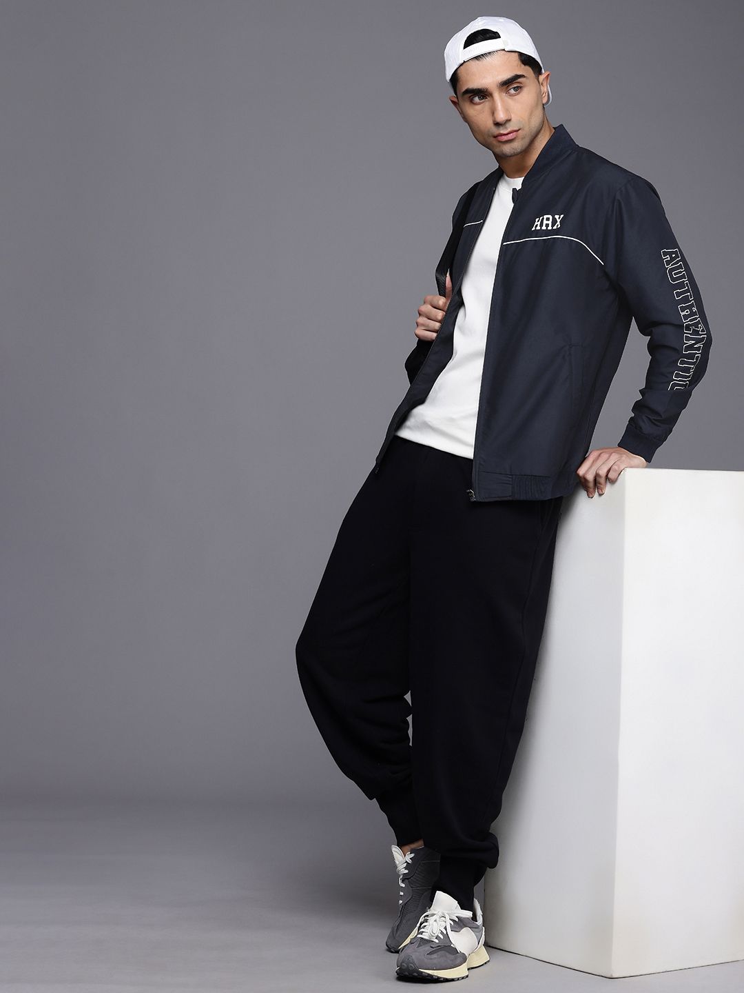 HRX by Hrithik Roshan Typography Printed Lifestyle Bomber Jacket