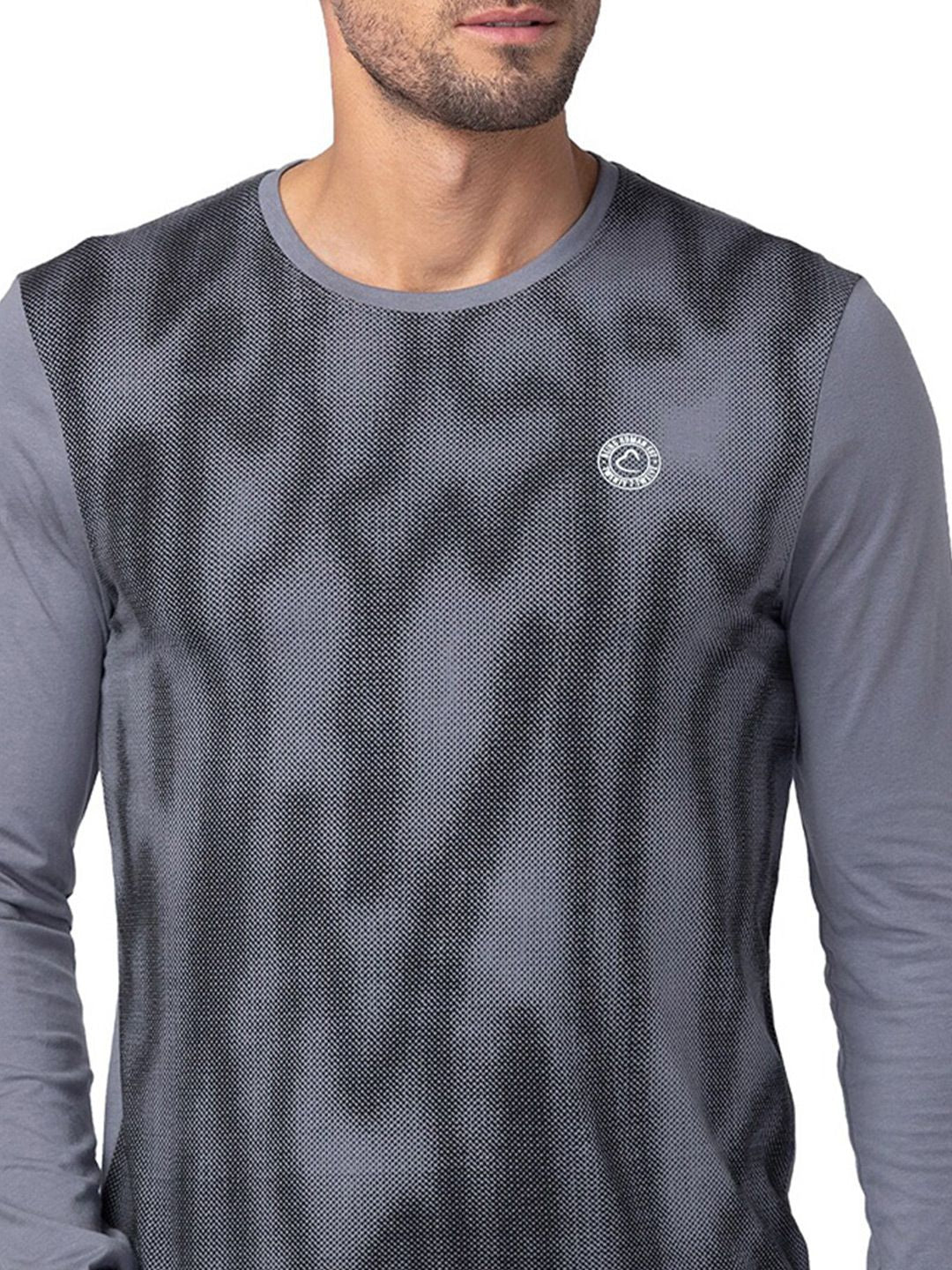 Being Human Slim Fit Abstract Printed Round Neck Casual T-shirt