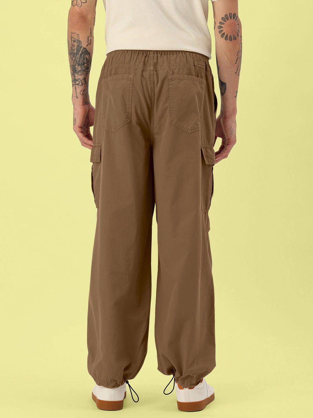 Bene Kleed Unisex Grey Payung Parasut Fit Cotton Cargos seluar