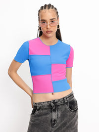 DressBerry The Patchwork Passion Ribbed Top