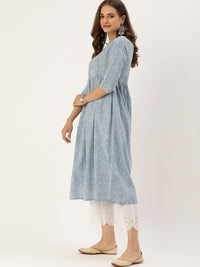 Varanga Women Ethnic Printed Flared Kurta