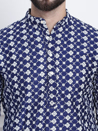 SOJANYA Kurta Kolar Mandarin Sulam Bunga