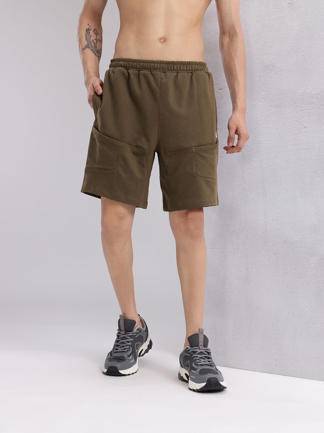 HRX by Hrithik Roshan Men Iron Tribe Training or Gym Sports Shorts