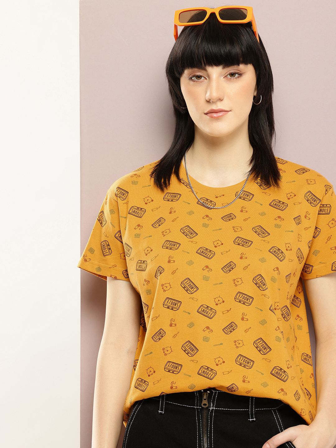 DILLINGER Printed Pure Super Combed Cotton Boxy T-shirt