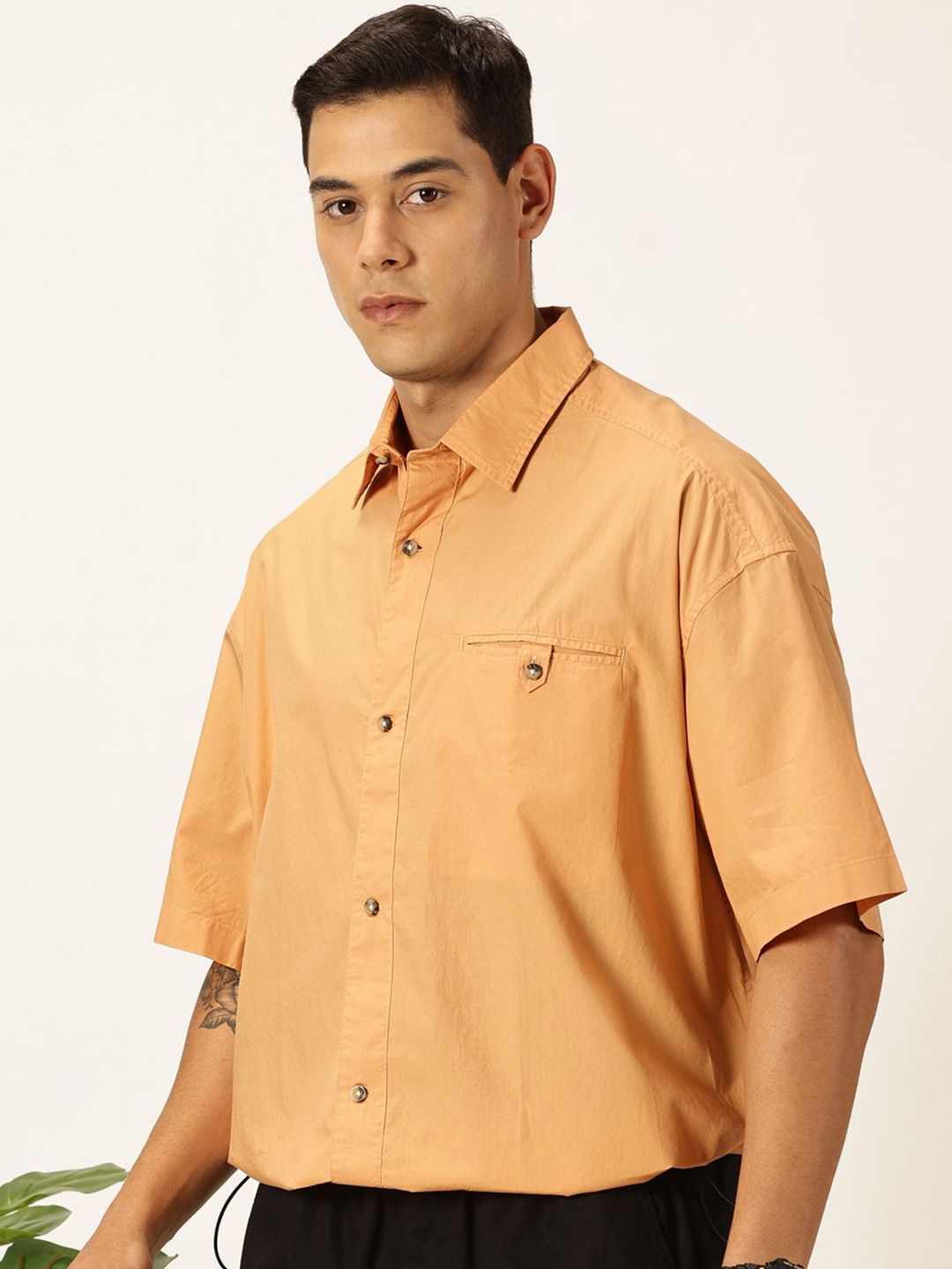 Thomas Scott Men Premium Opaque Cotton Casual Shirt