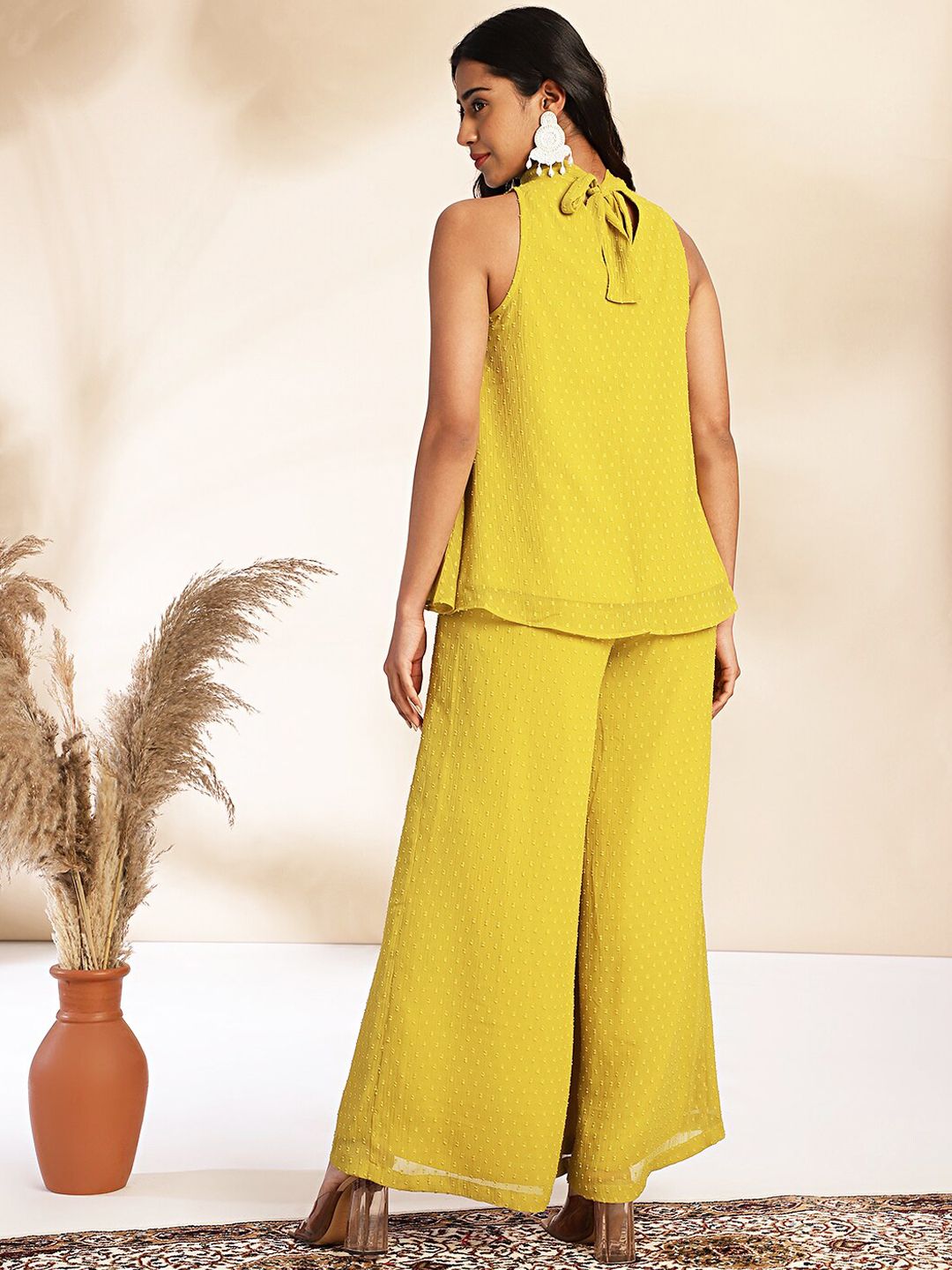Janasya Dobby Self Design Co-Ord Set