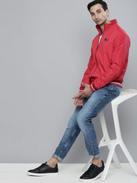 The Indian Garage Co Men Zip-Front Slim Fit Bomber Jacket