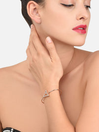 Set Sadur Emas Zaveri Pearls Rose 2 Gelang Gaya