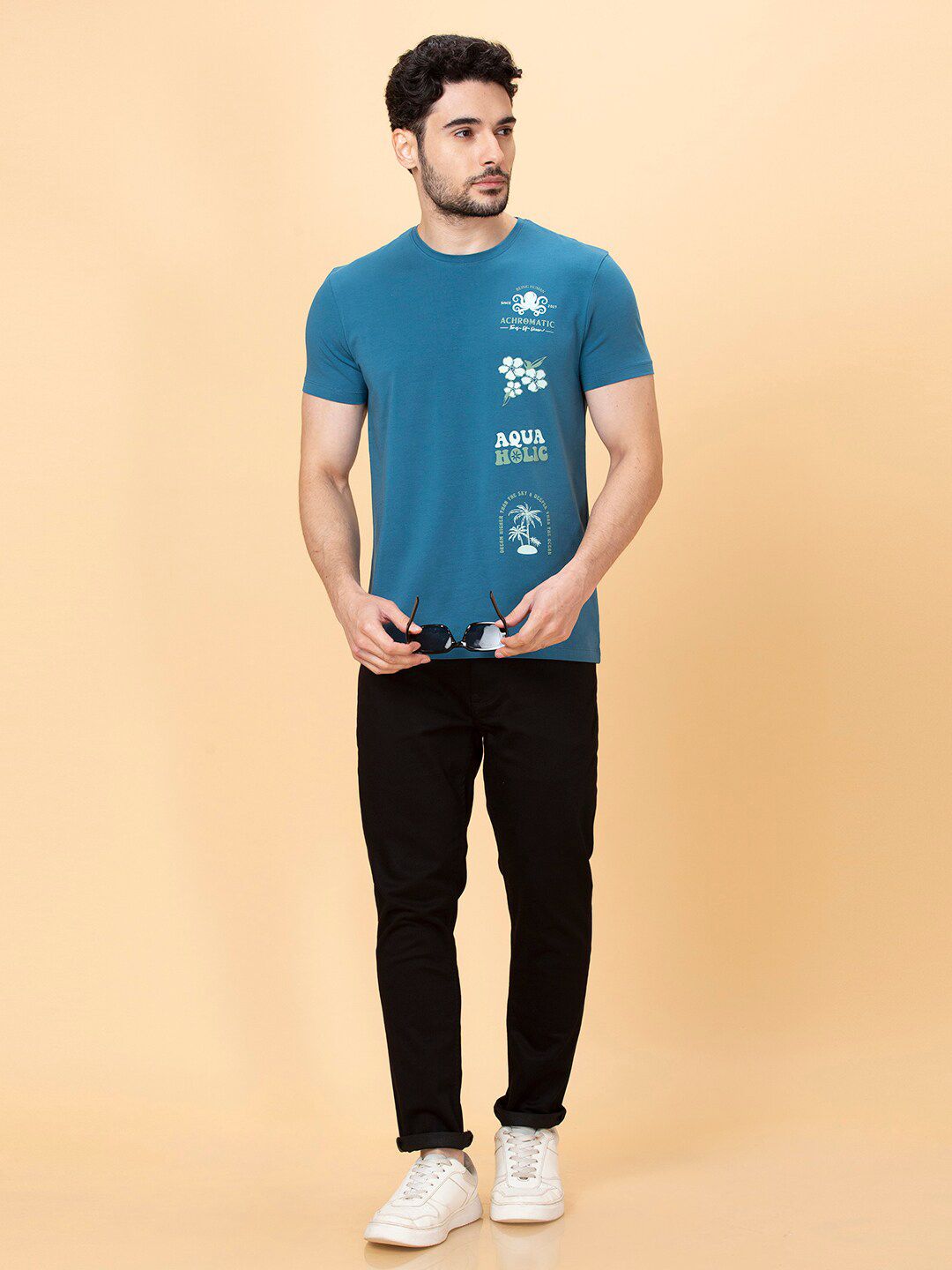Being Human Printed Cotton Casual T-shirt