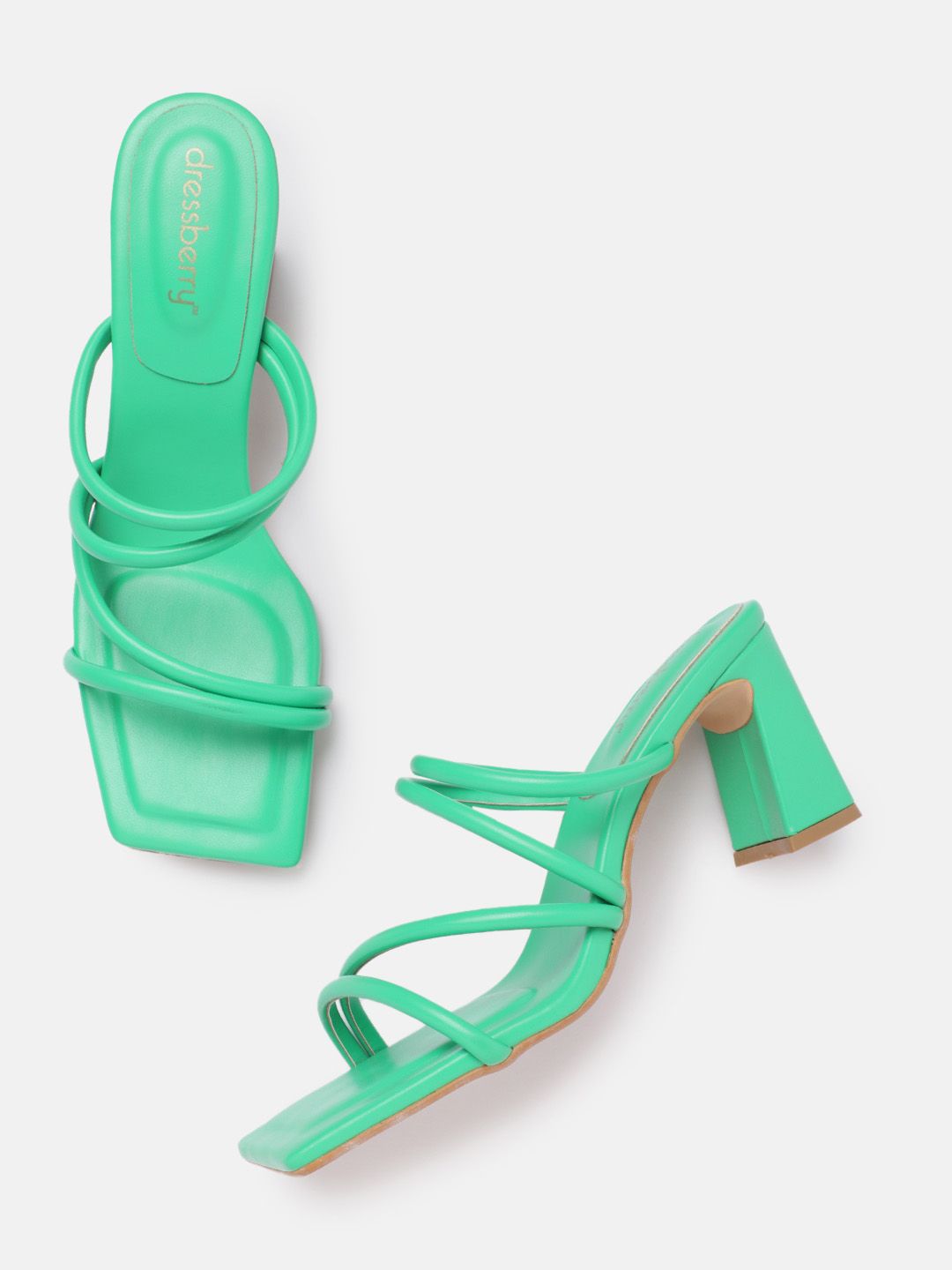 DressBerry Strappy Block Heels