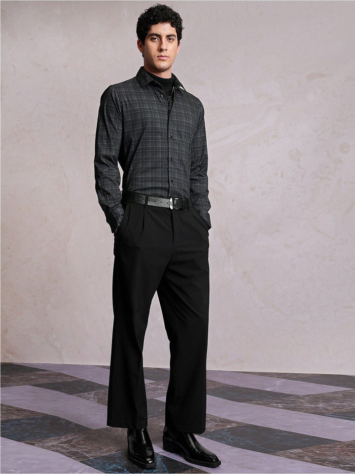 LOCOMOTIVE Luxe Satin Checked Shirt