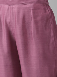 Indo Era Women Pink Yoke Design Regular Kurta with Palazzos & Dupatta