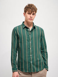 THE BEAR HOUSE Men Slim Fit Striped Casual Shirt