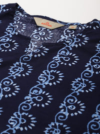 Anouk Pure Cotton Ethnic Motifs Printed A-line Kurta