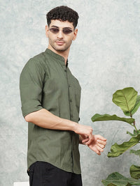 The Indian Garage Co Men Regular Fit Opaque Casual Shirt